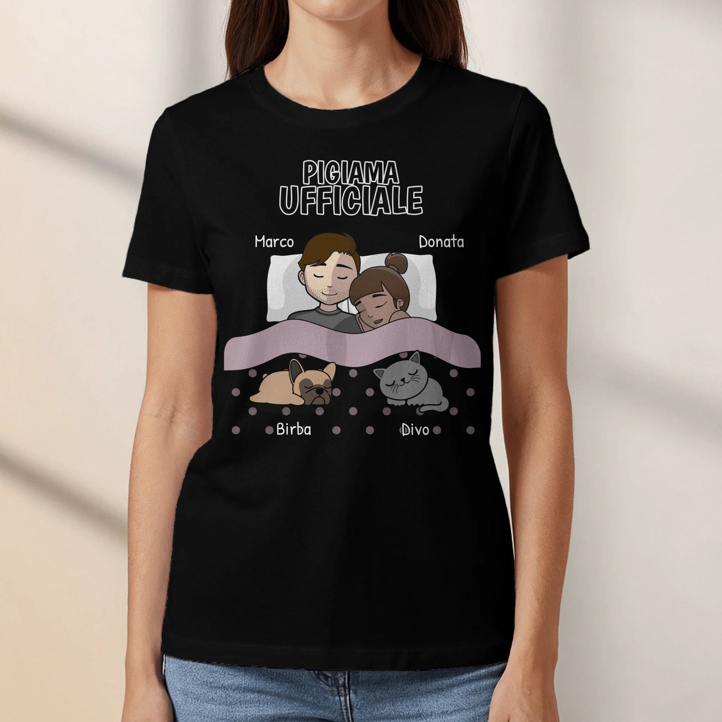 Tempo di coccole con gli animali domestici - Maglietta personalizzata