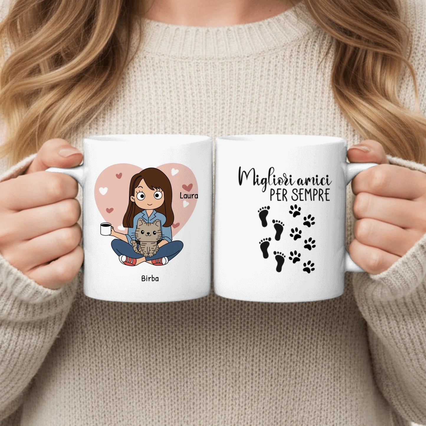 Genitori di figli pelosi - Tazza personalizzata
