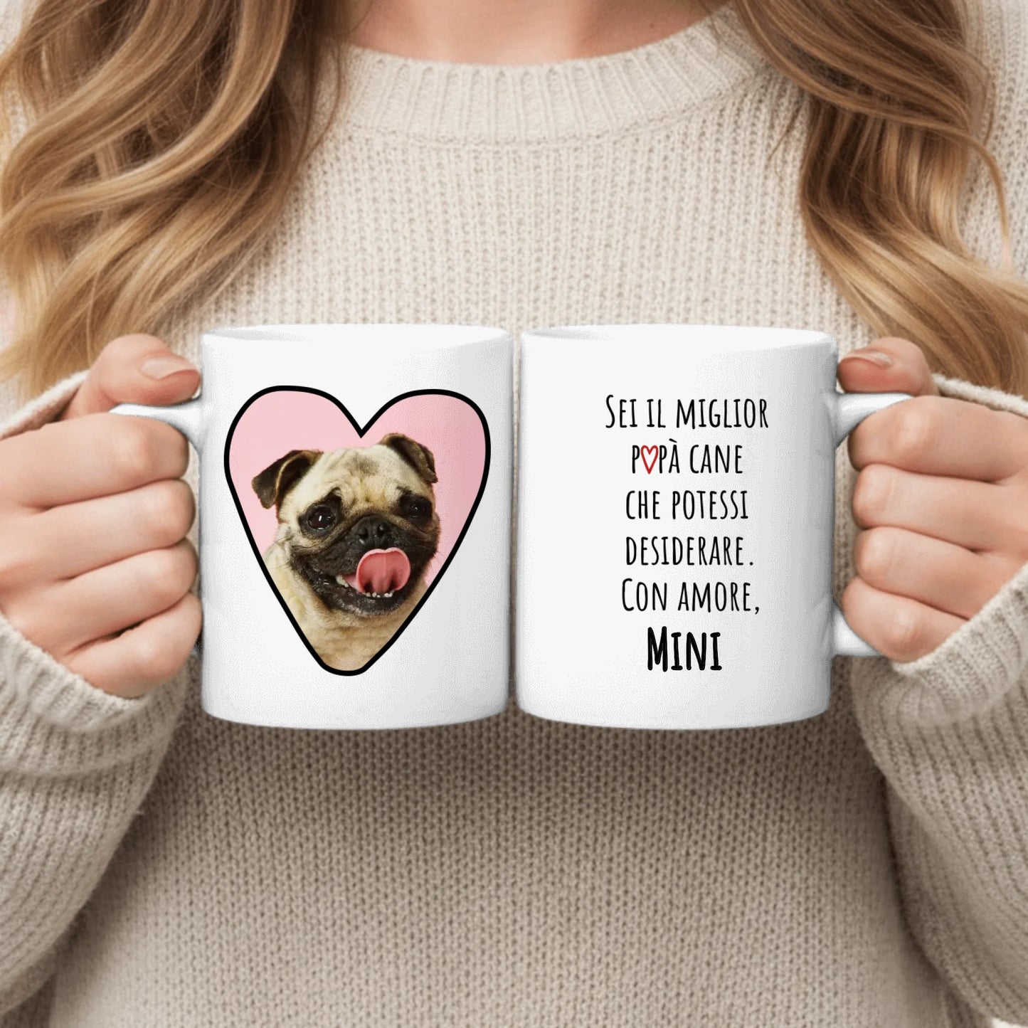 Il miglior papà di pelosi - Tazza personalizzata