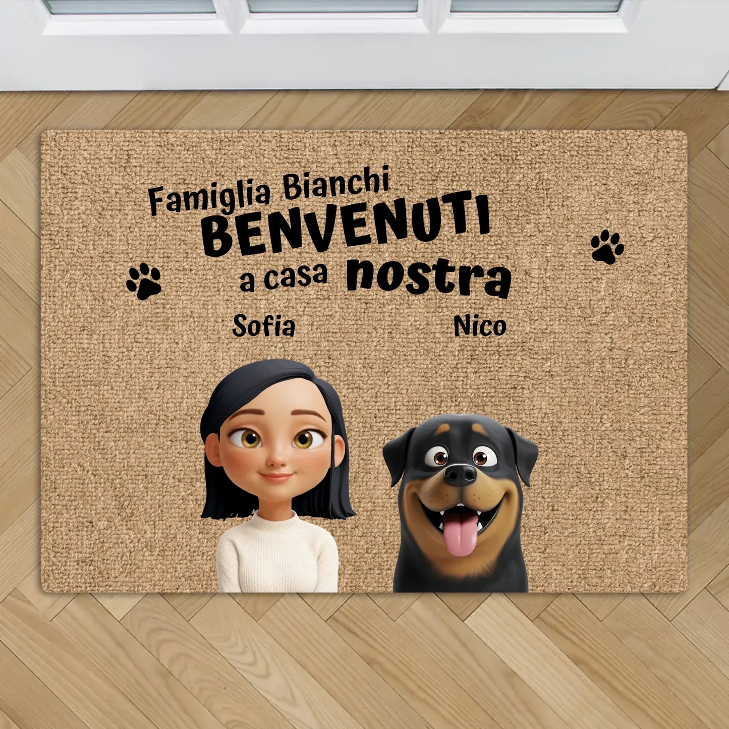 Casa nostra - Zerbino personalizzato