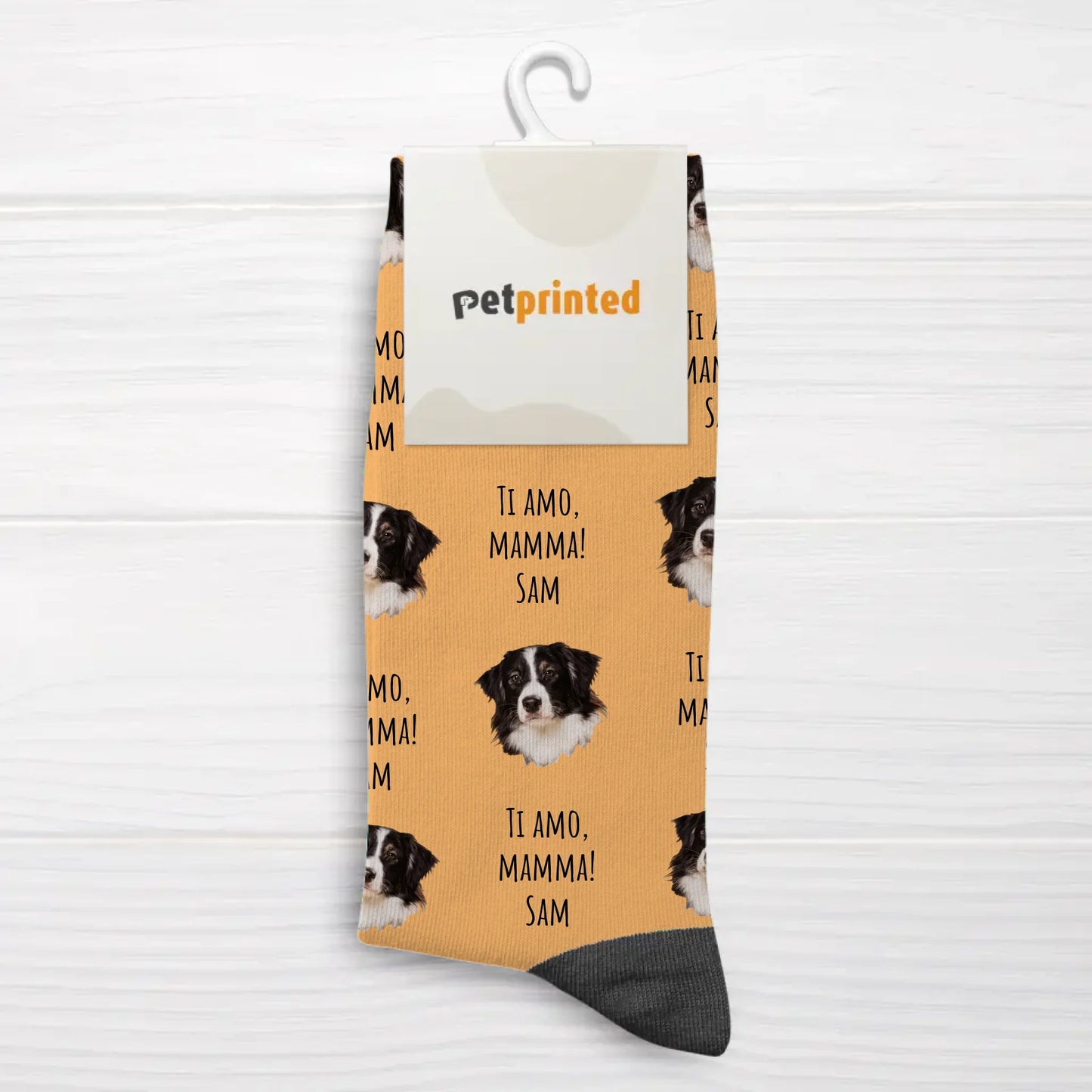 Foto con testo - Calzini personalizzati