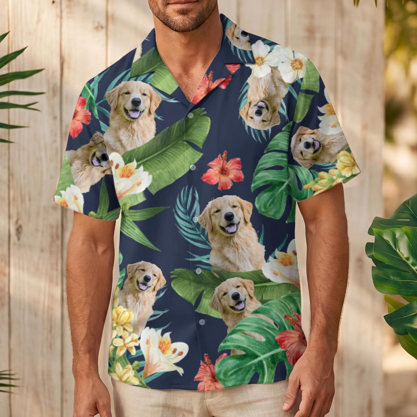 La tua foto - Camicia hawaiana personalizzata