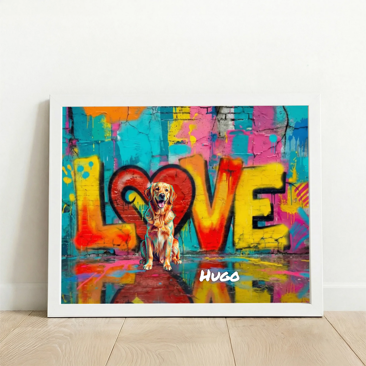 Framed Poster UK horizontal white