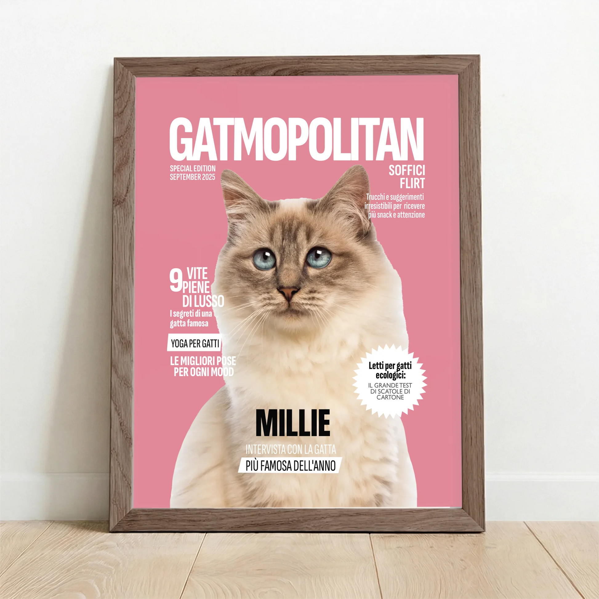 Framed Poster UK oak