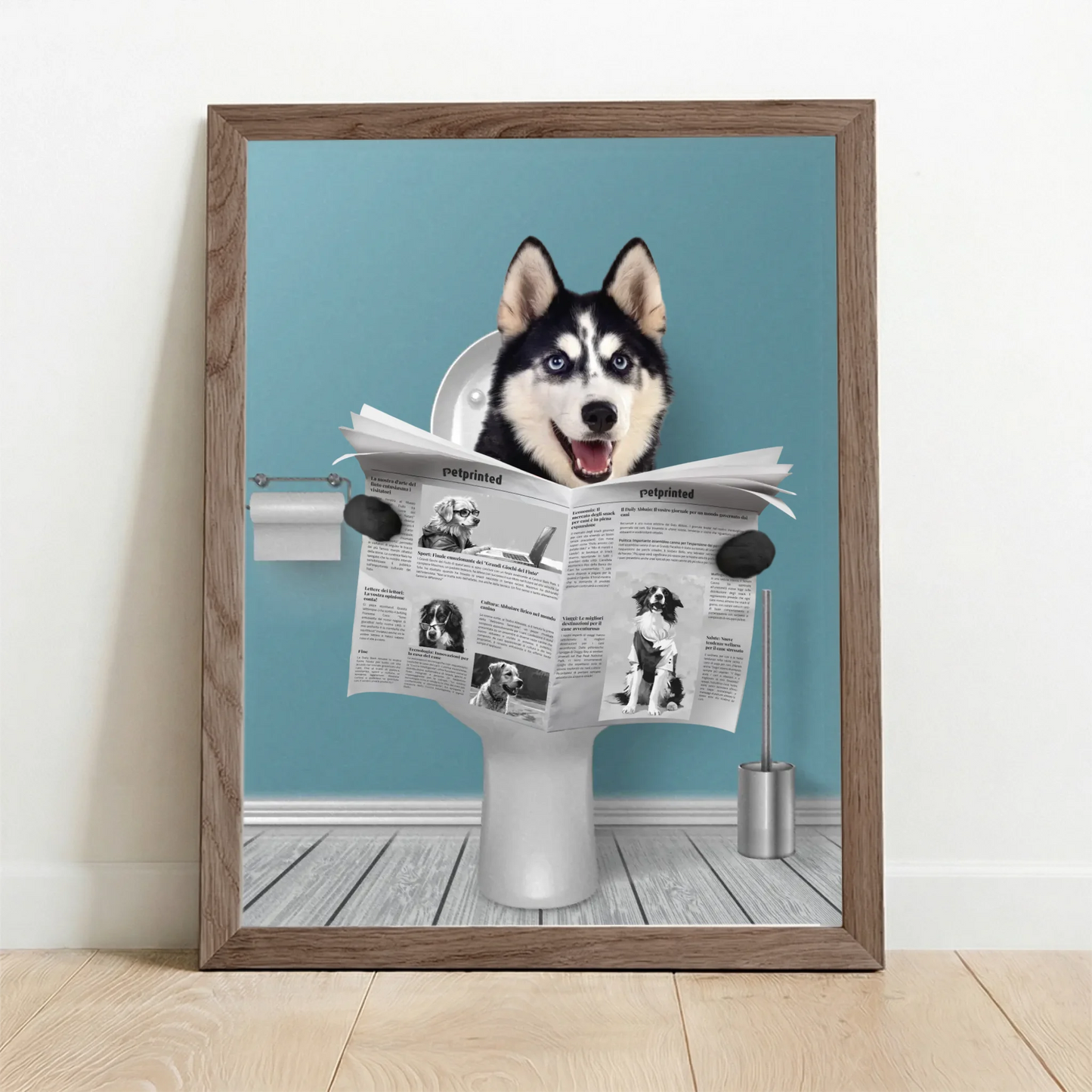 Framed Poster UK oak