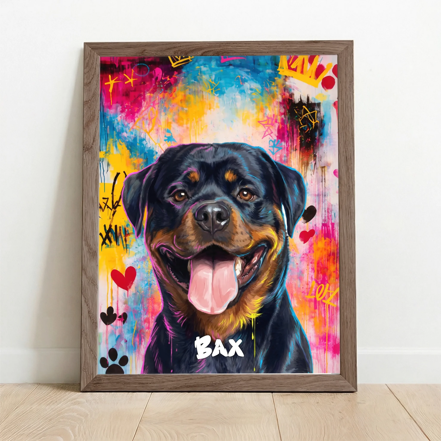 Framed Poster UK oak