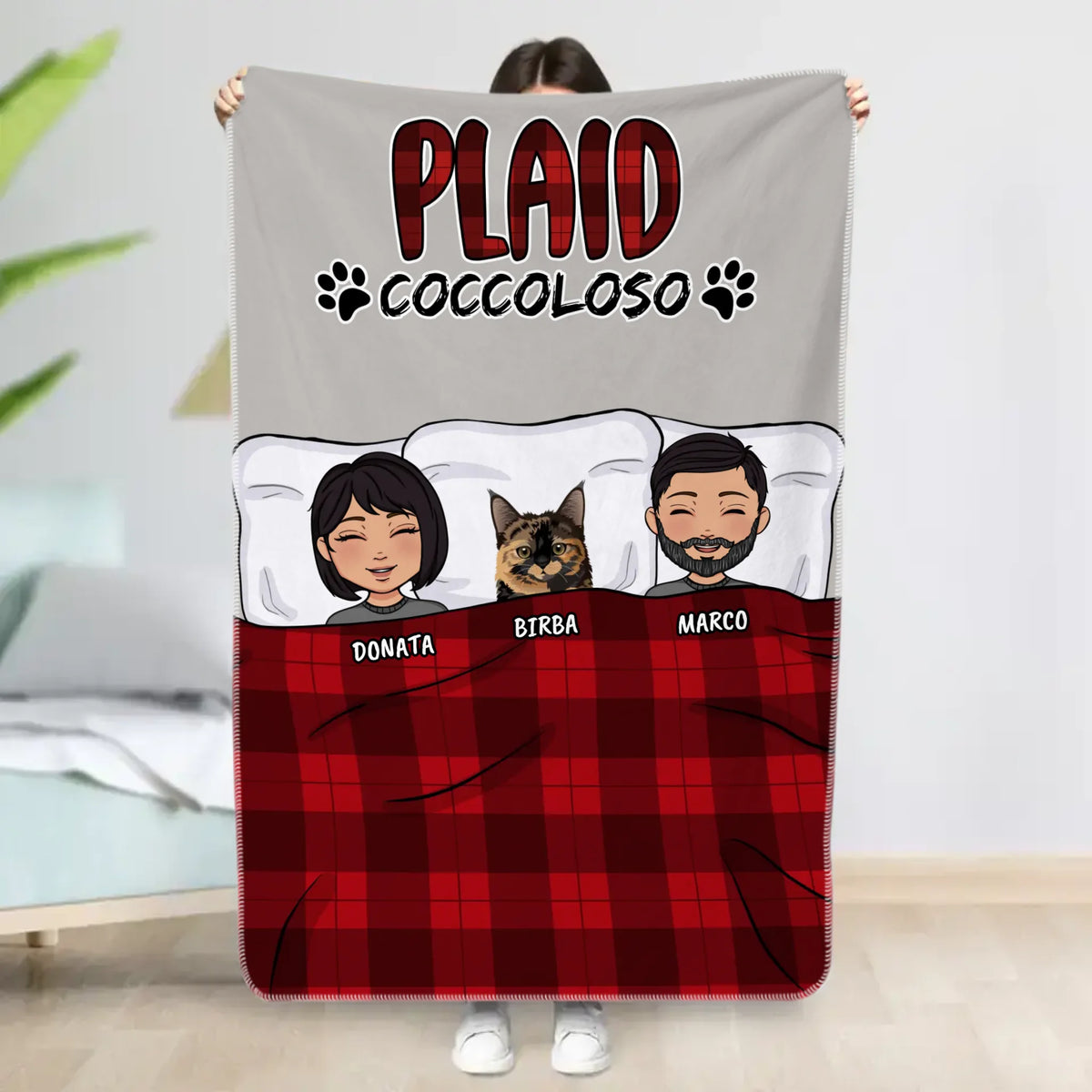 Plaid personalizzato - Plaid coccoloso (coppia)