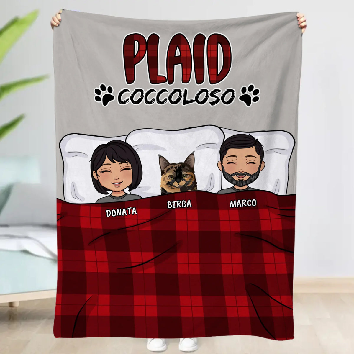 Plaid personalizzato - Plaid coccoloso (coppia)